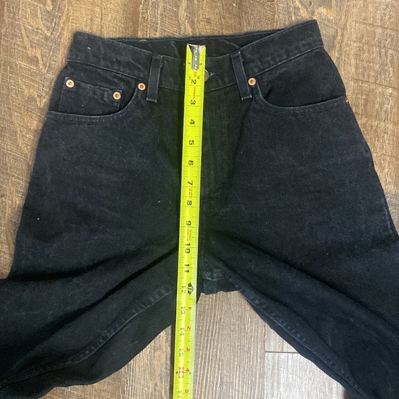 VNTG Levi’s 550 90s(1996)Classic Black Denim Jeans ASO MADISON BEER SZ 5Long - Picture 12 of 15